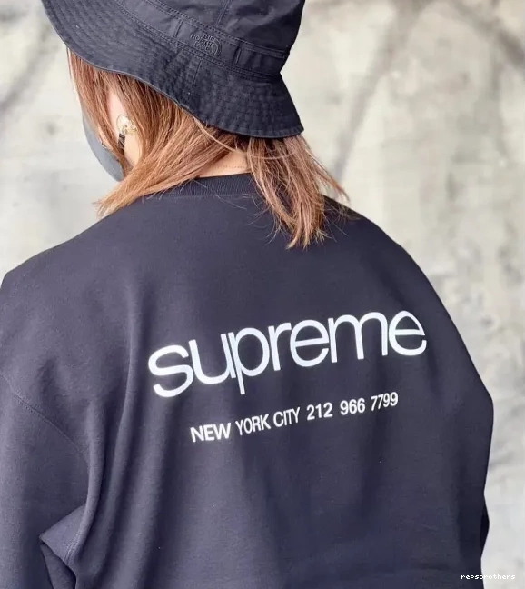 NYC Black Sapphire Hoodie Crewneck M L XL S 0729